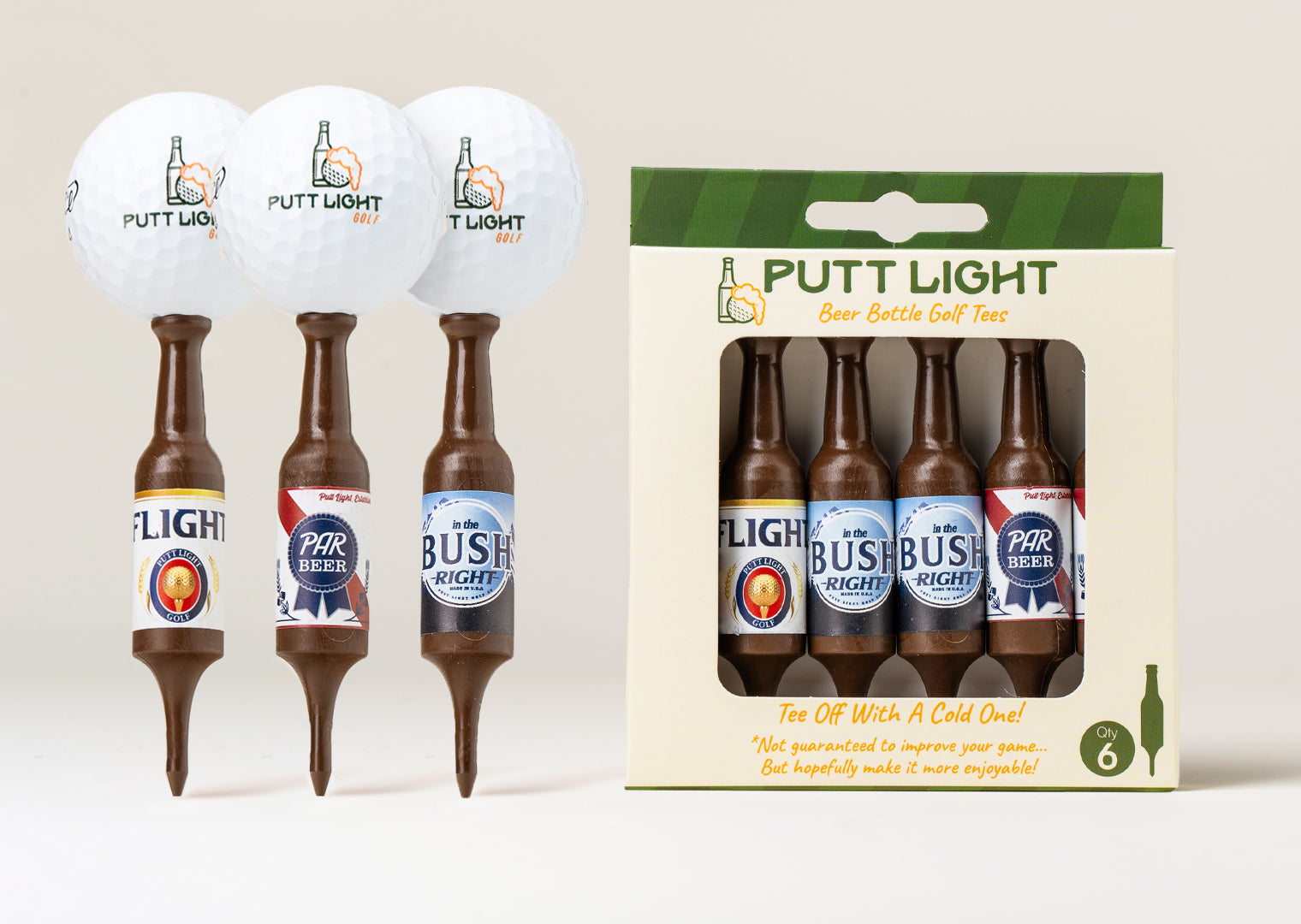 Beer Bottle Golf Tee (Variety Pack #2)